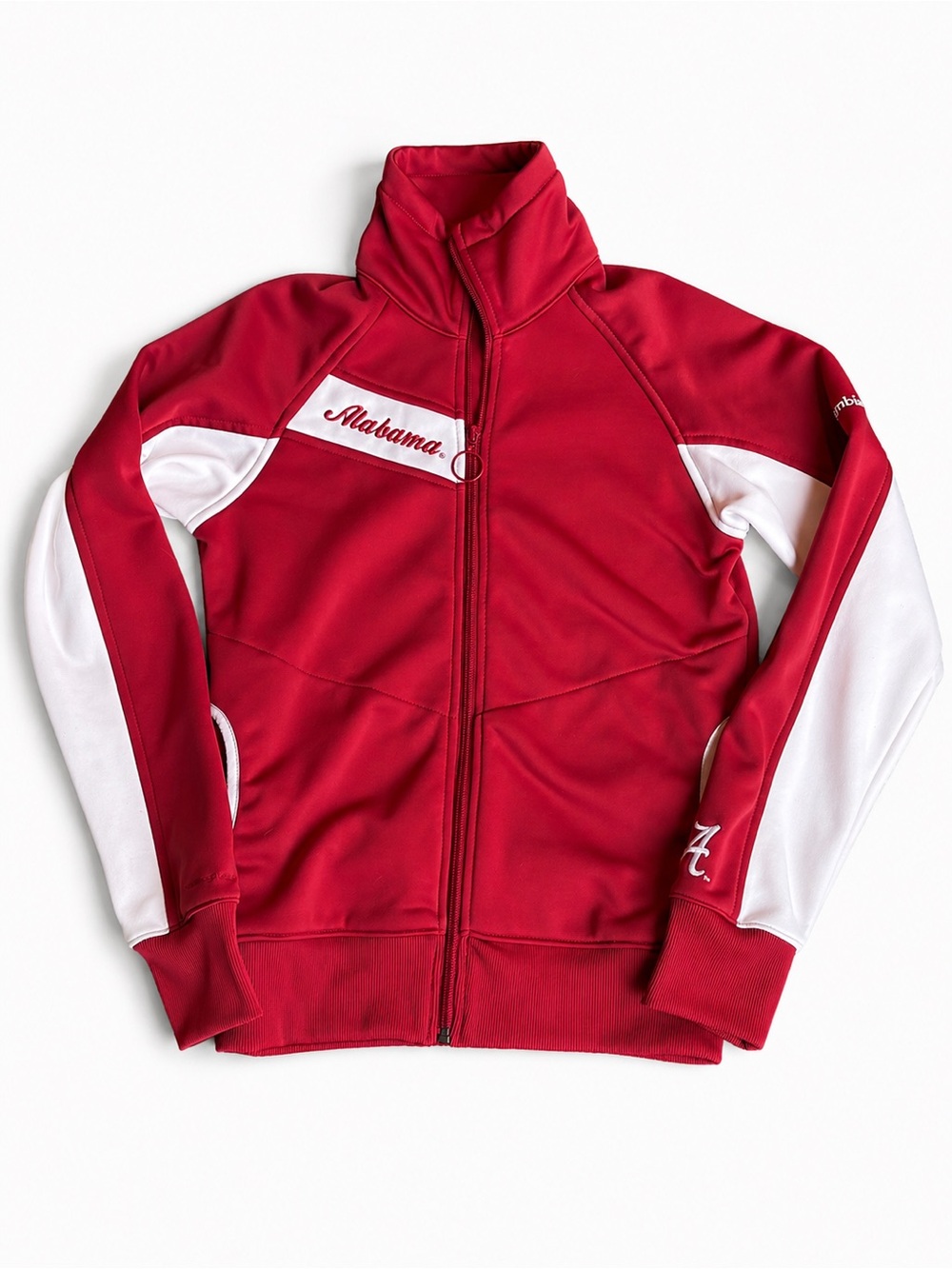 Columbia Alabama Crimson Tide Full Zip Jacket Women’s Small Red White Athletic